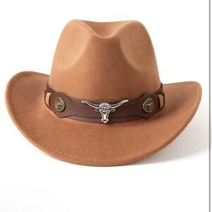 Cowgirl Hat with Bull Headband